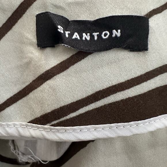 Lafayette 148 Stanton Cream Brown Animal Print Pants Y2K Preppy Zebra Indie - Picture 3 of 8